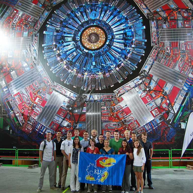 Physics undergraduate students at the Large Hedron Collider at CERN