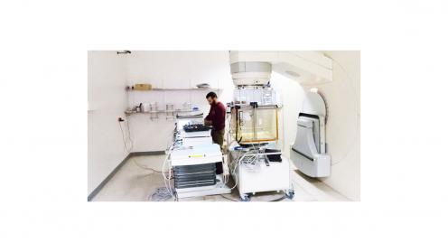 Radiation research in lab